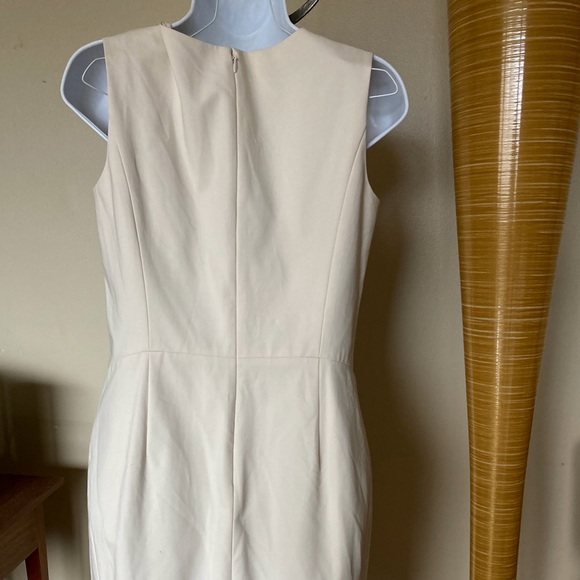 LAFAYETTE 148 NY 2 CREAM DRESS COTTON ELASTANE - Picture 5 of 14